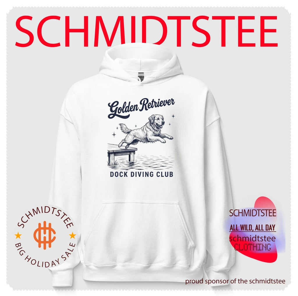 Golden retriever dock diving club shirt