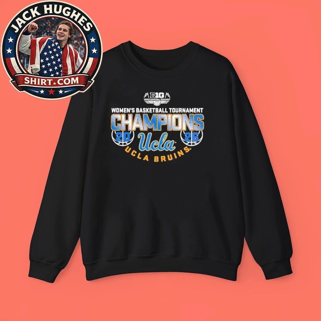 Original UCLA Bruins Women’s Basketball Big Ten 2026 Championship Logo Graphic T-Shirt