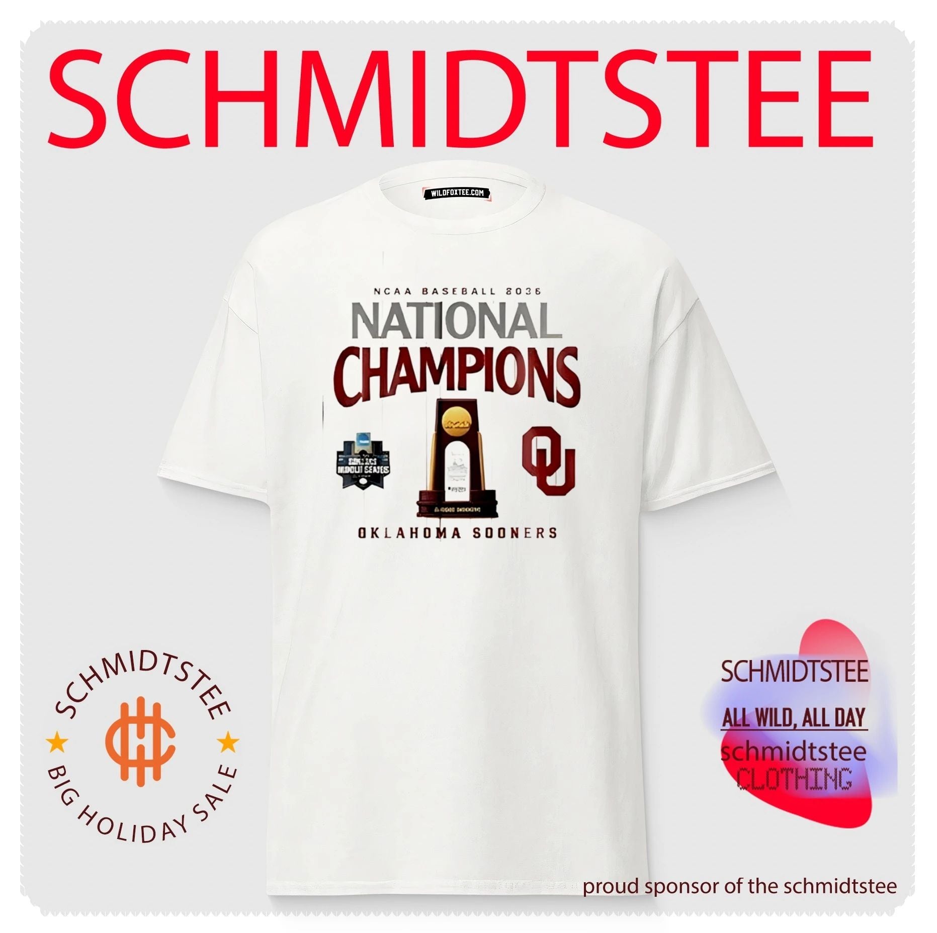 Oklahoma Sooners Baseball 2026 NCAA National Champions shirt