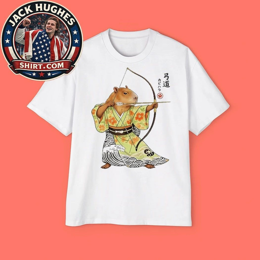 Capybara Archery Samurai Kyudo Japanese Shirt