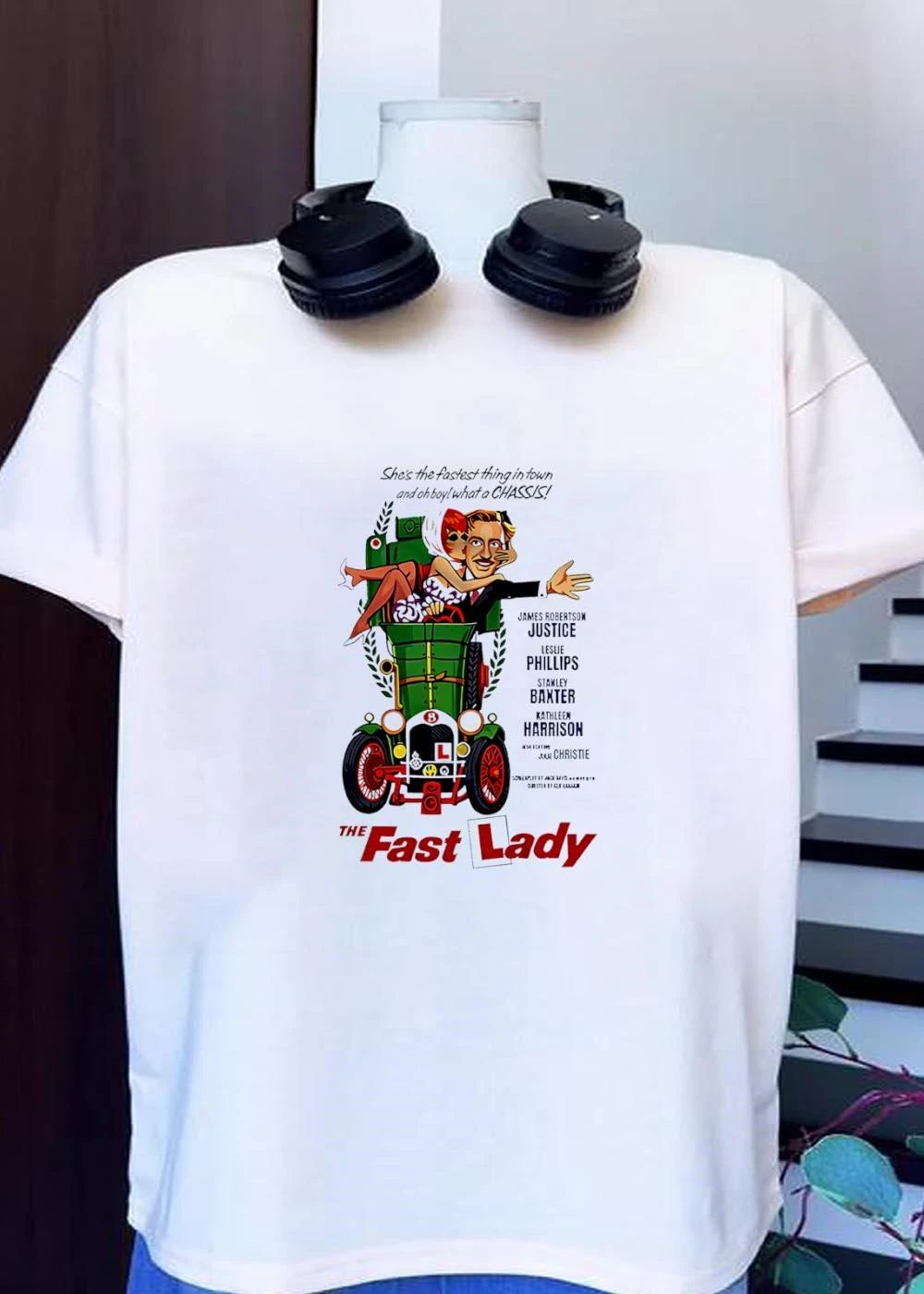 James Robertson Justice Leslie Phillips Stanley Baxter Kathleen Harrison Julie Christie The Fast Lady shirt