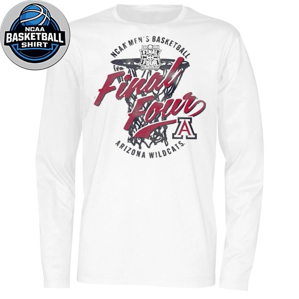 Arizona Wildcats Men’s Basketball 2026 Final Four 2 Hit Logo Graphic T-Shirt