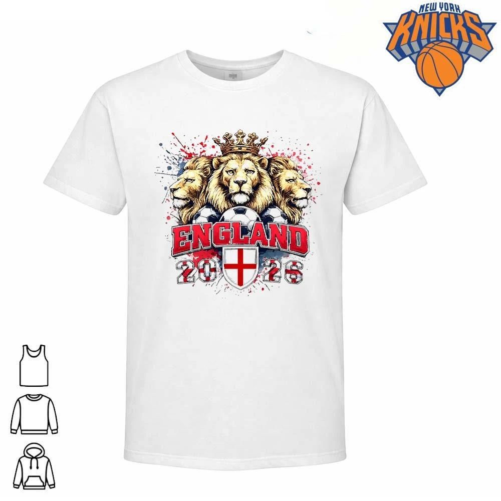 Crowned Three Lions England World Cup 2026 Shield T-Shirt