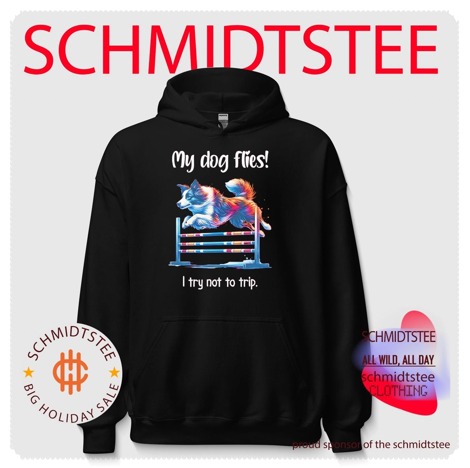 My dog flies I try not to trip shirt