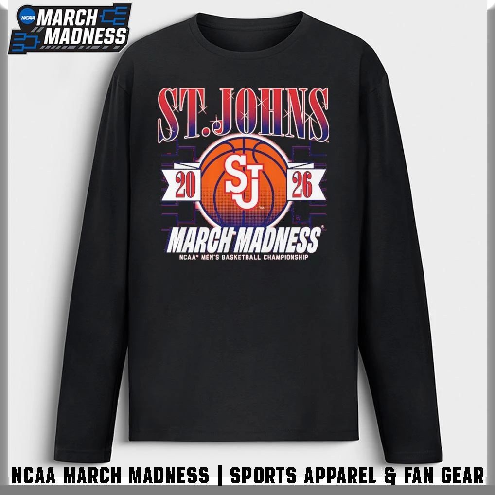 St. Johns Red Storm Men’s Basketball 2026 NCAA Division I Championship March Madness Bound T-Shirt