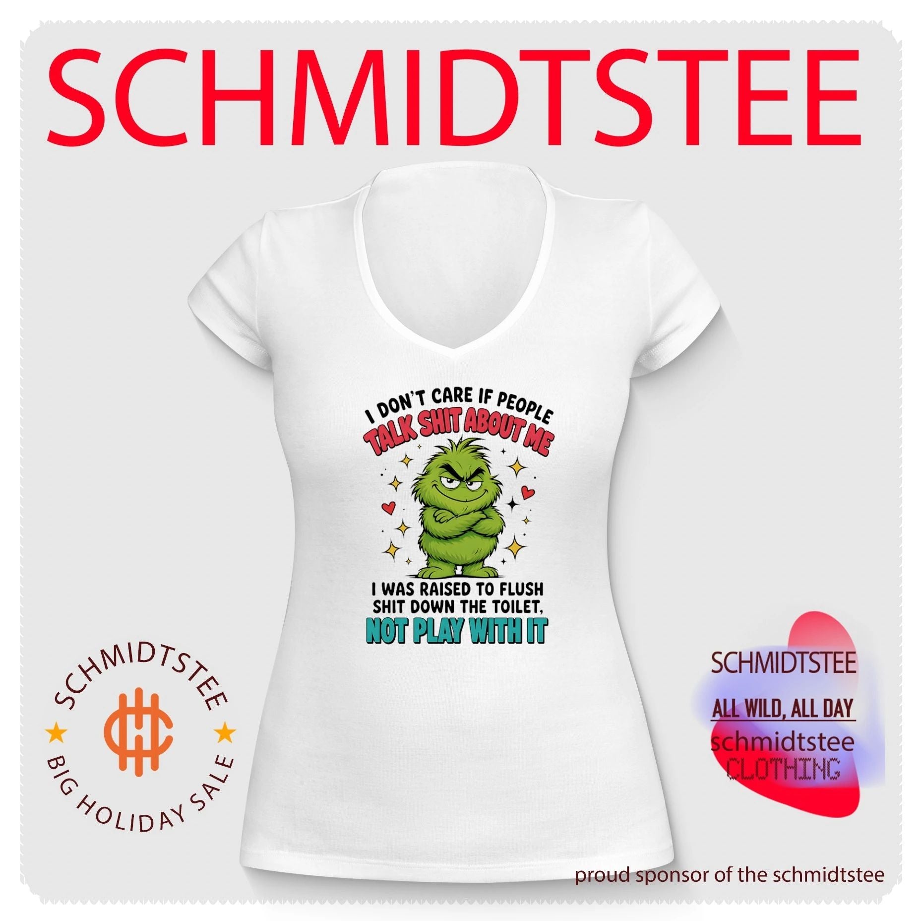 I Don’t Care If People Talk Shit About Me Flush It Grinch shirt
