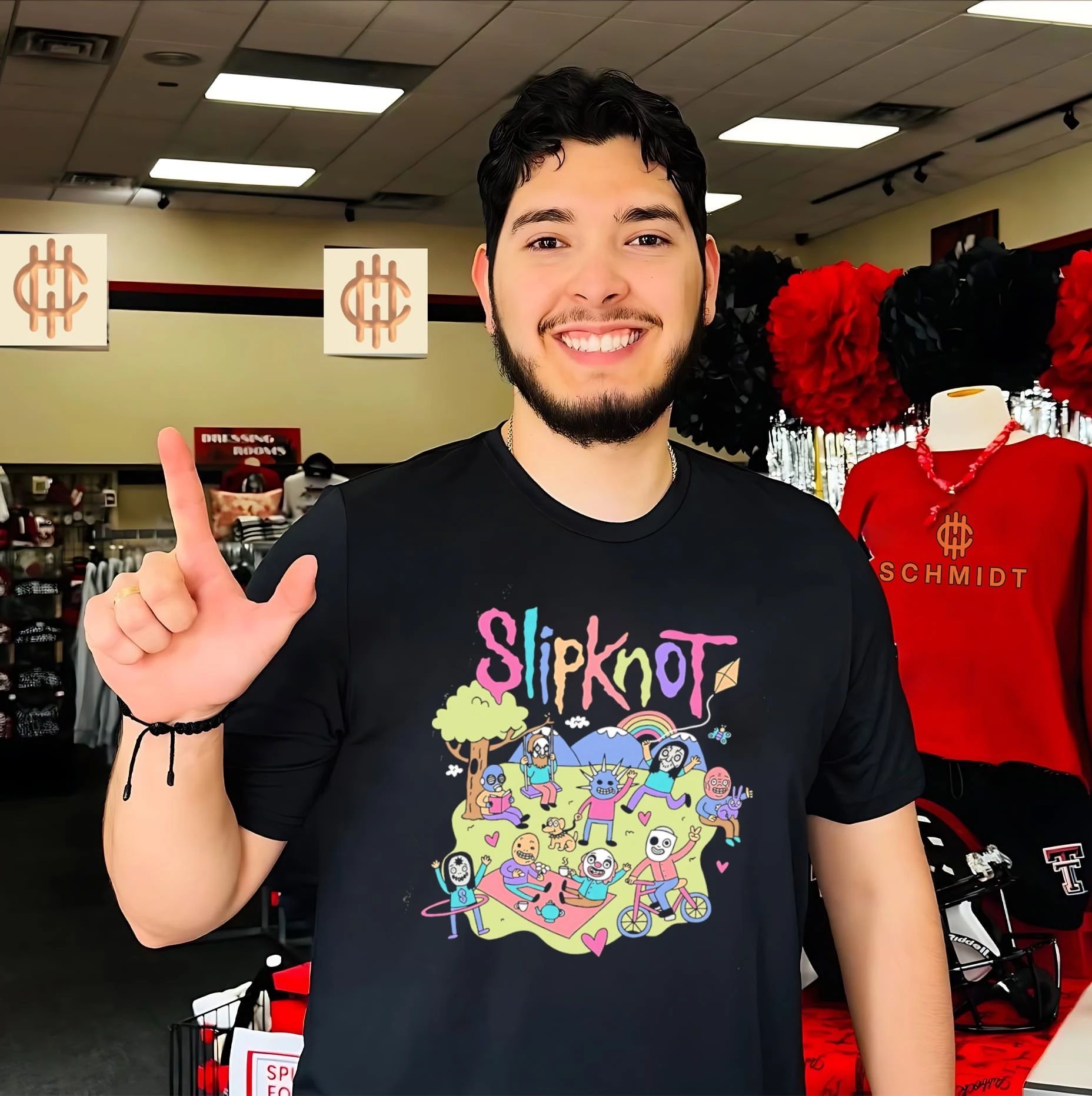 Slipknot cartoon characters shirt