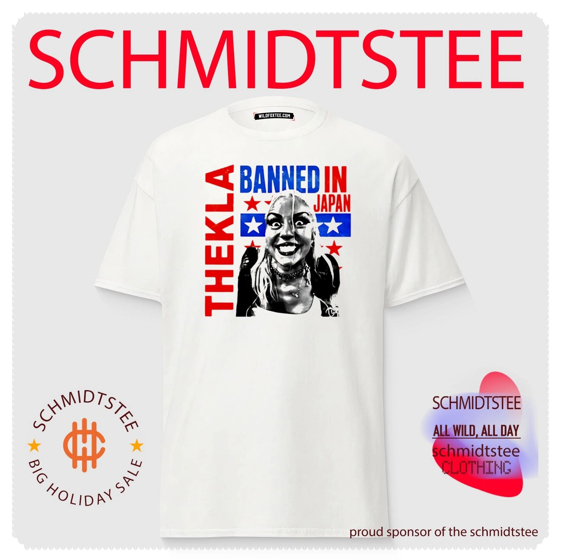 Thekla Banned in Japan Portrait Graphic shirt