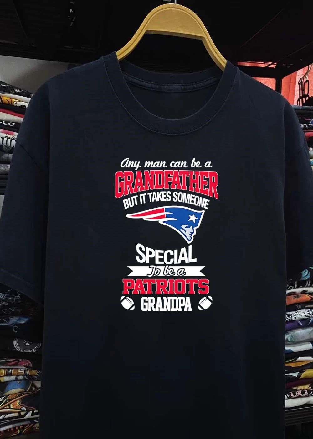 Any Man Can Be A Grandfather But It Takes Special Patriots shirt