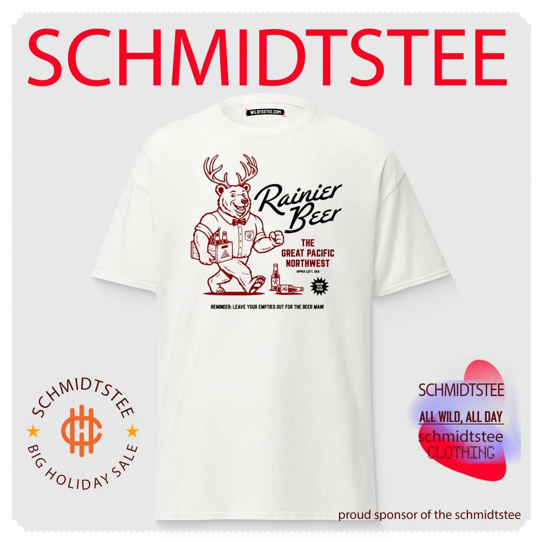 Rainier Beer Natural Bearer of Brews Pacific Northwest shirt