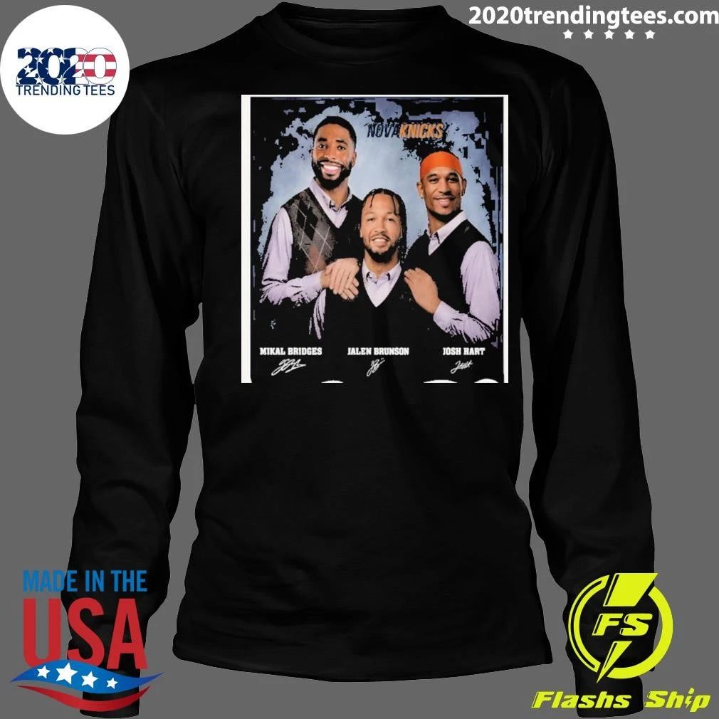Novaknicks Mikal Bridges Jalen Brunson Josh Hart Knicks Step Brothers Shirt