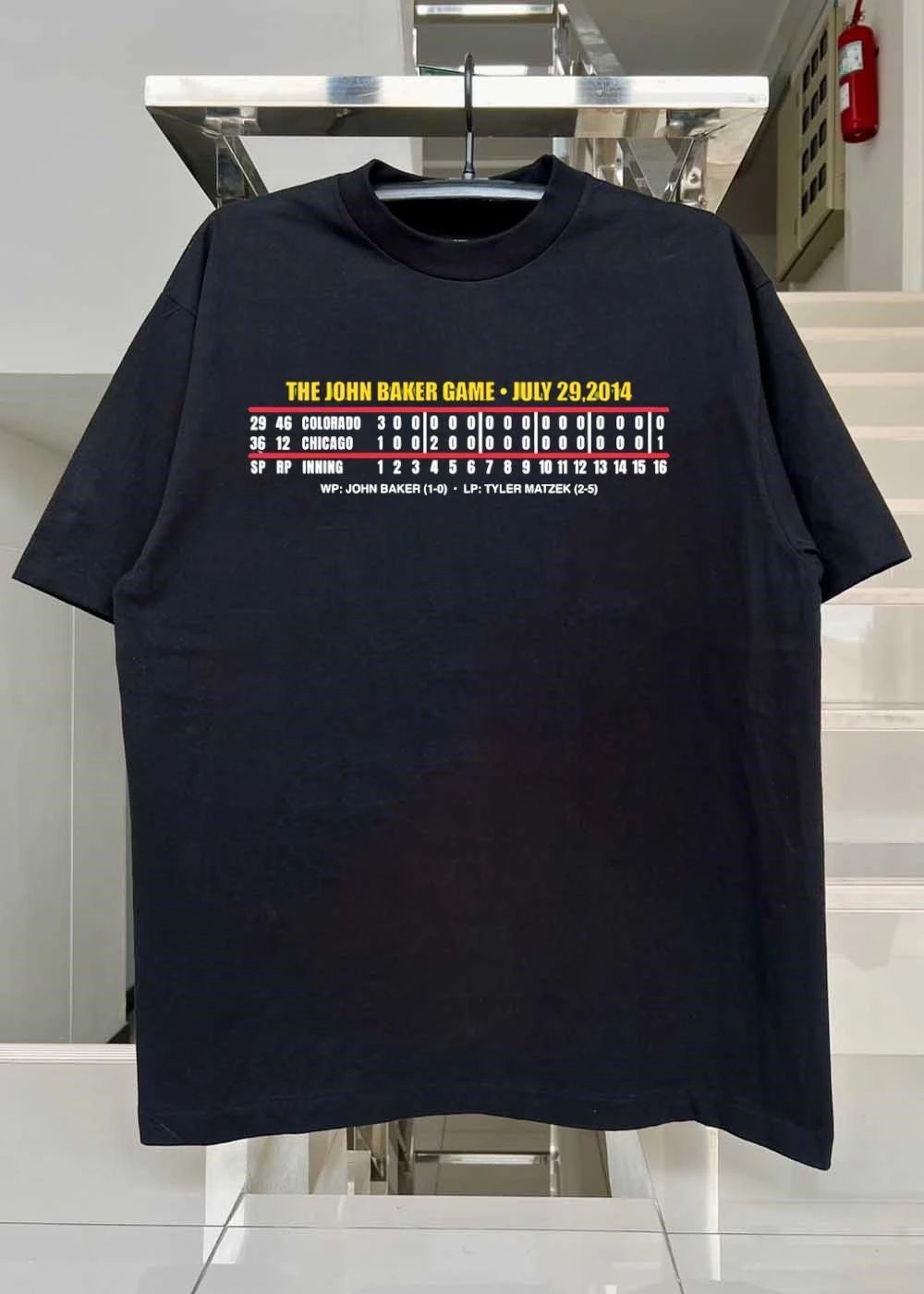 The John Baker Game July 29 2014 Colorado Chicago 3 1 2 0 16 Shirt