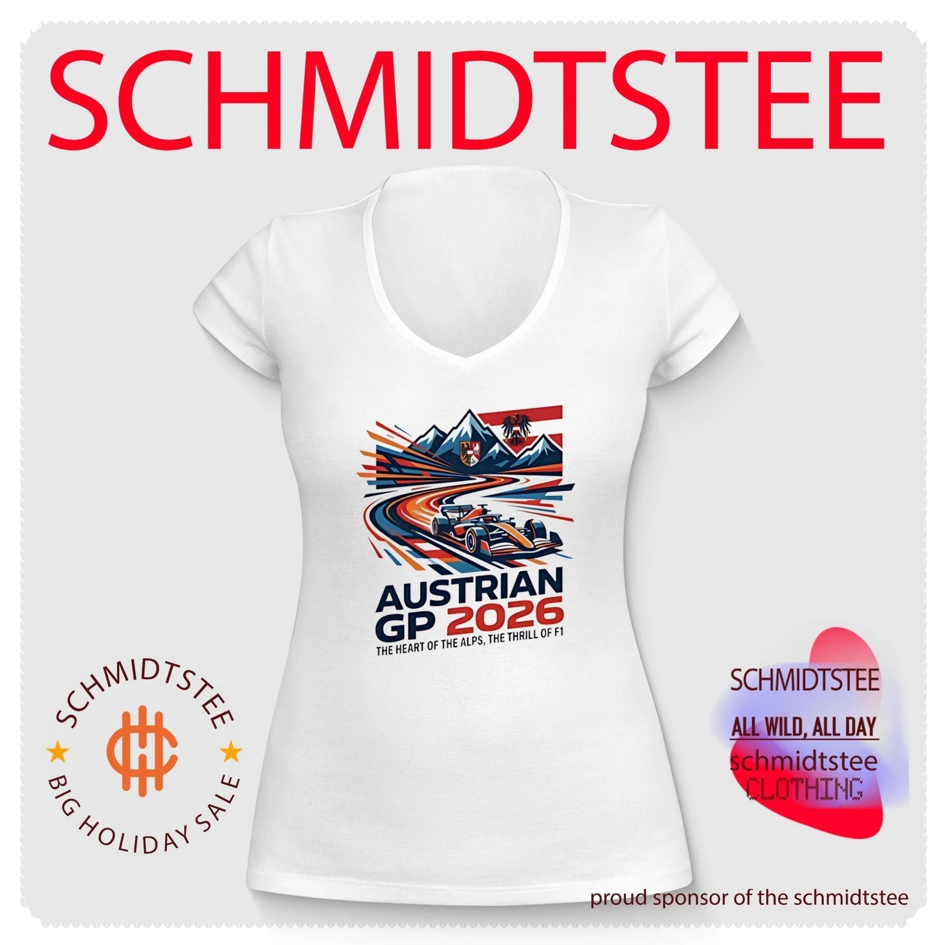 Austrian Grand Prix 2026 the heart of the Alps the thrill of F1 shirt