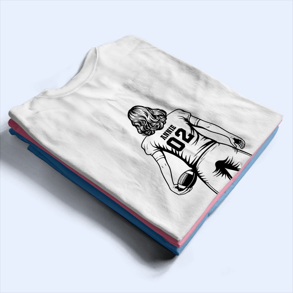 American Football Mom - Personalized T Shirt