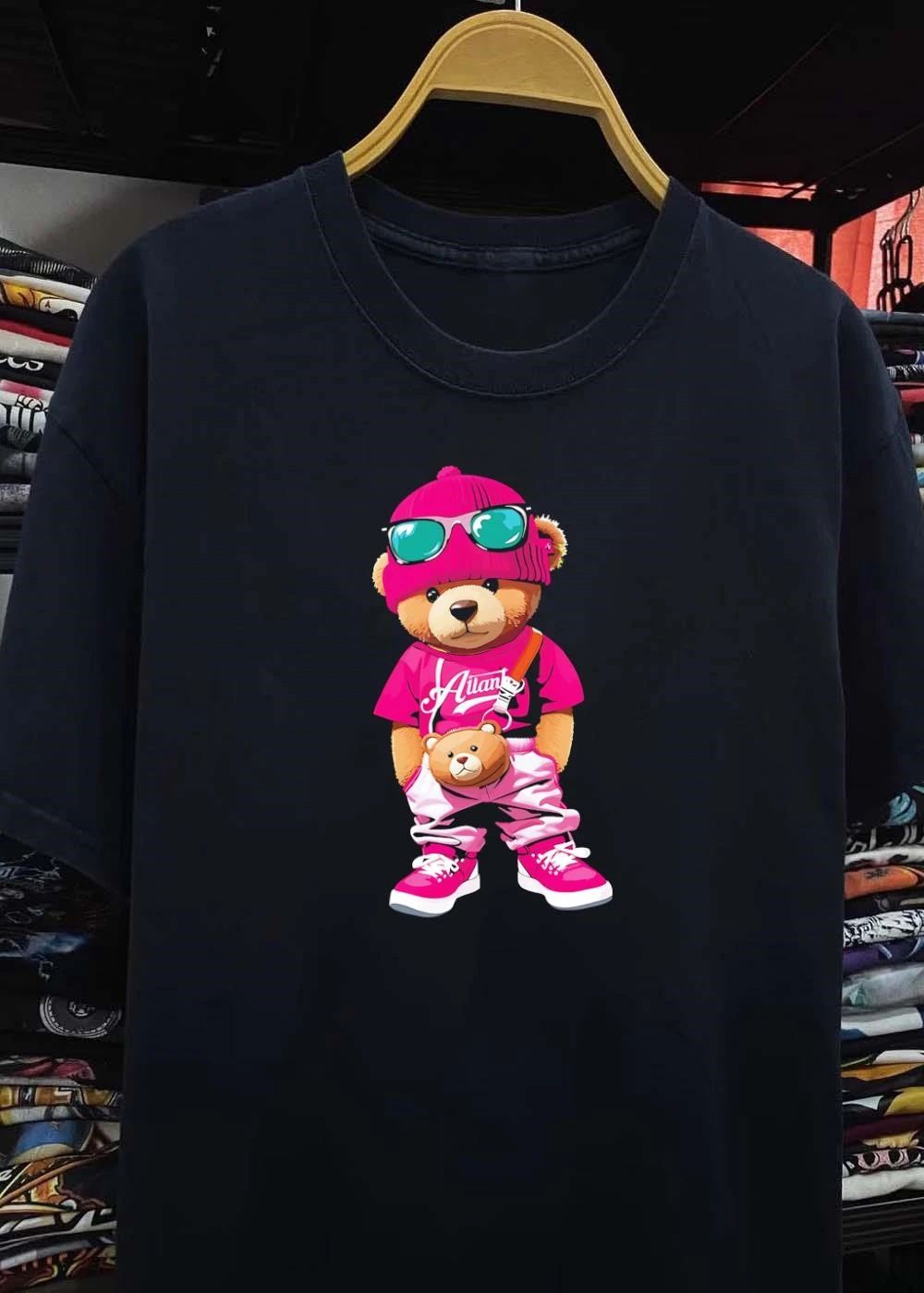 Stylish Bear Streetwear Outfit Ailan Teddy Bear Shirt