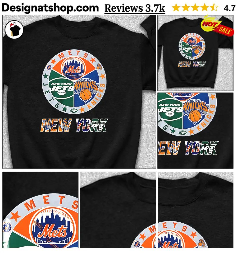 New York Mets Jets Knicks sports team shirt