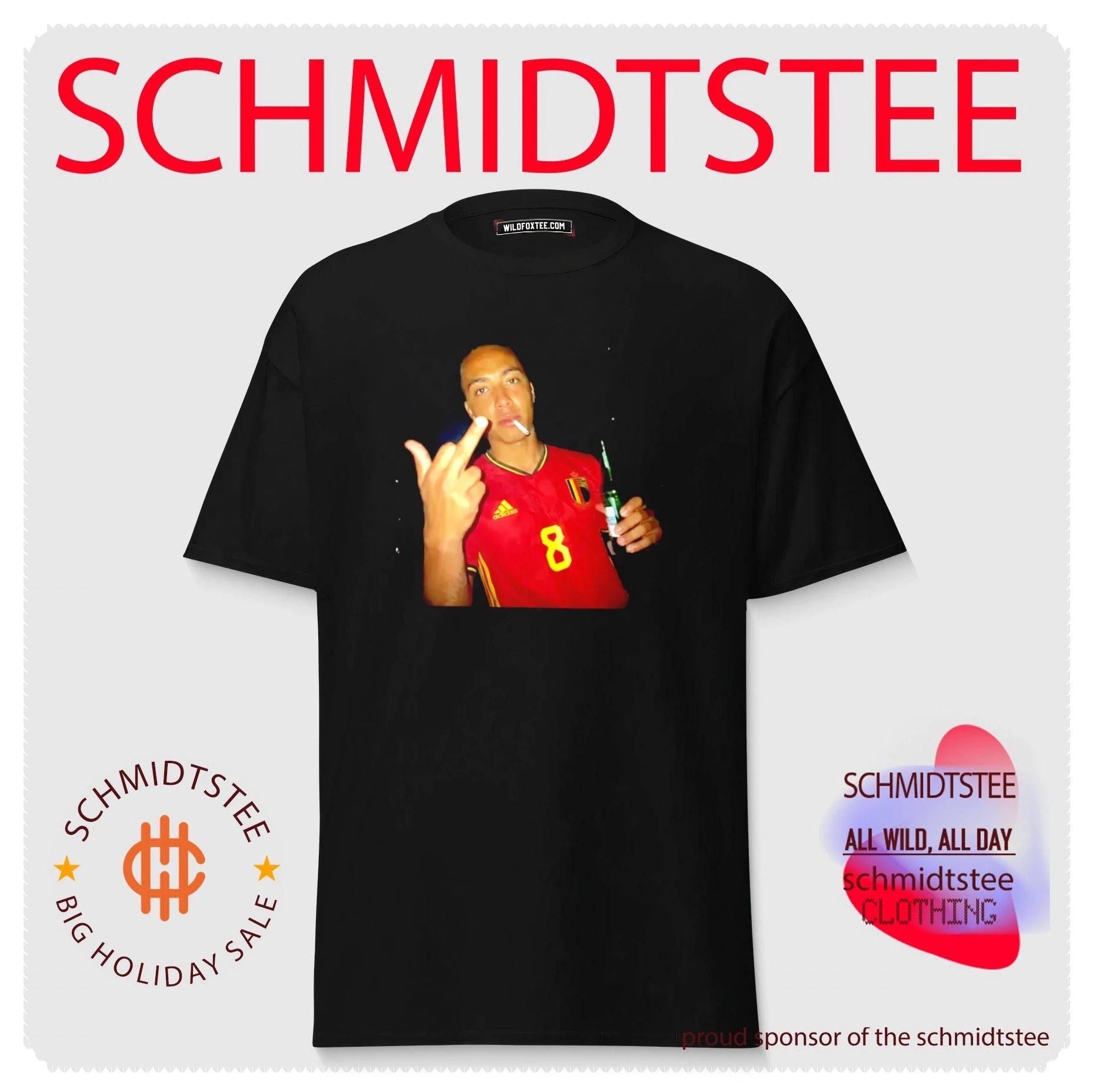 Youri Tielemans Belgium National Football Team middle finger shirt