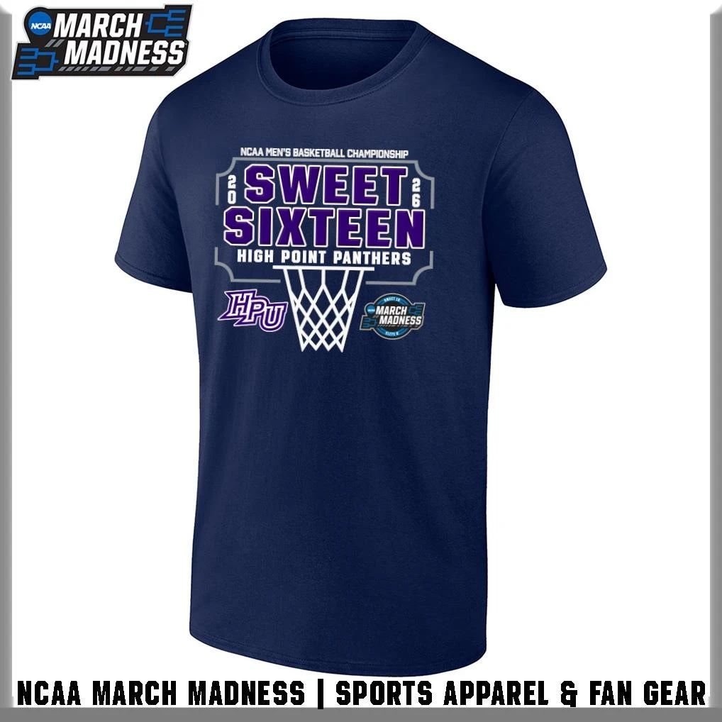 High Point Panthers 2026 NCAA Men’s Basketball Tournament March Madness Sweet Sixteen T-Shirt