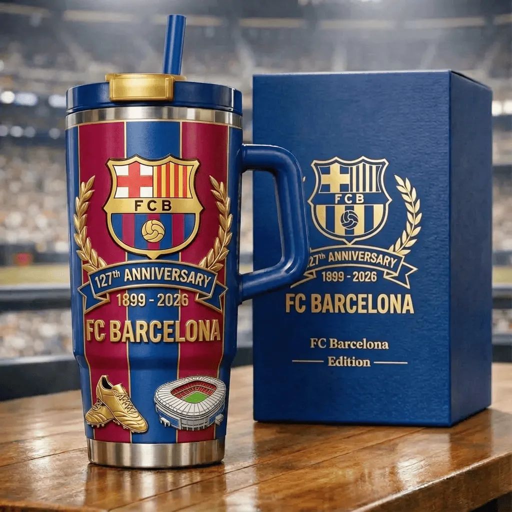 FC Barcelona 127th Anniversary 1899 – 2026 Handled Tumbler
