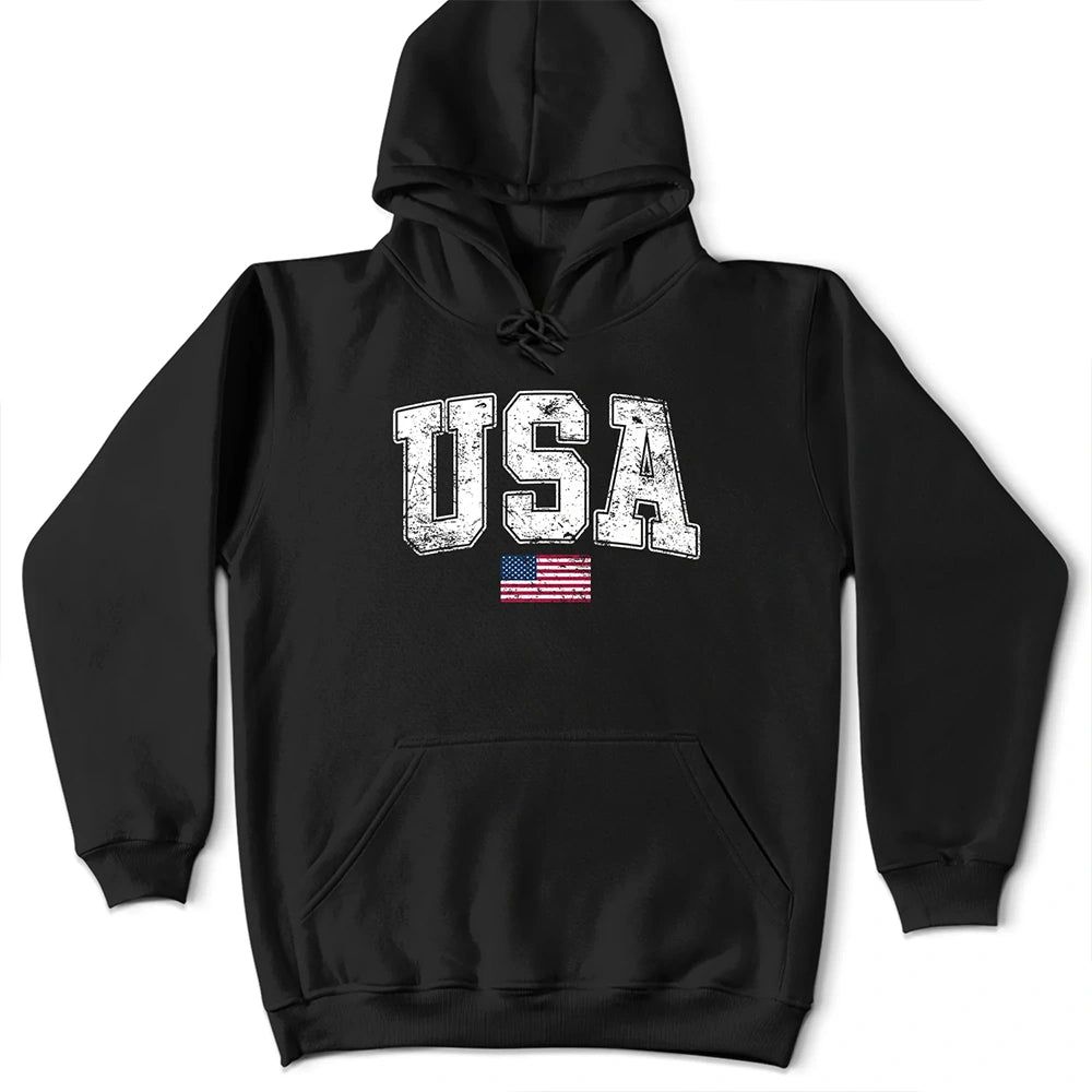 Retro USA Flag - T Shirt