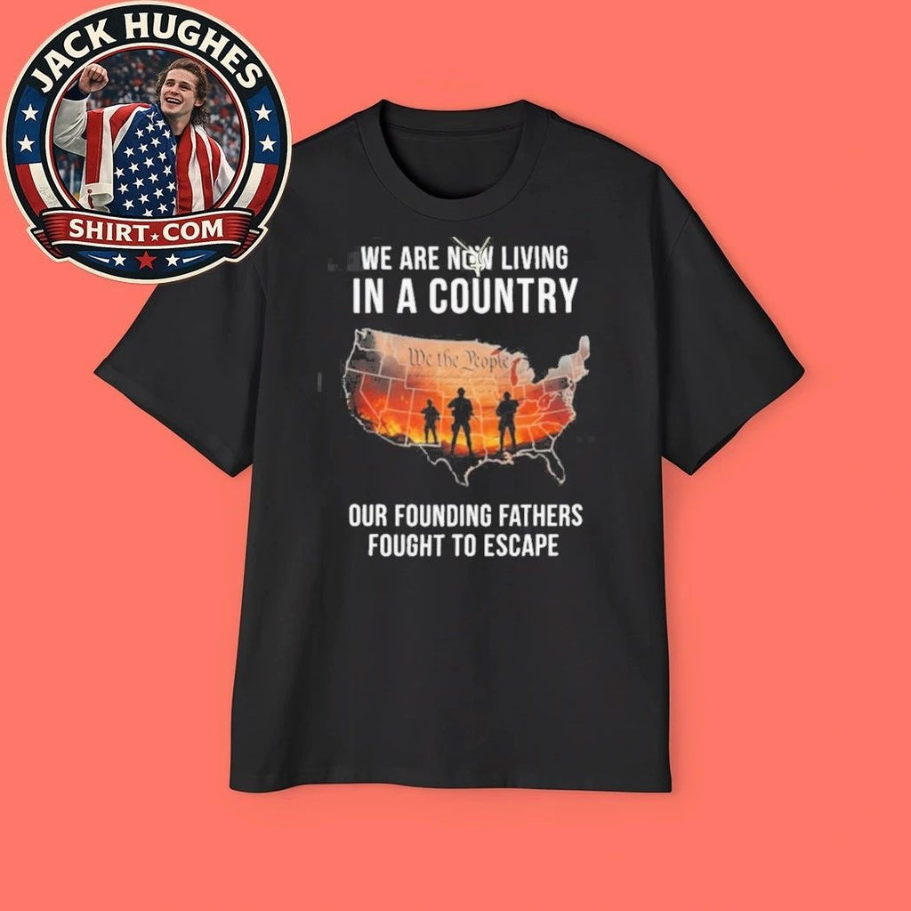 Original Founding Fathers Fought To Escape Patriotic Us Map Shirt