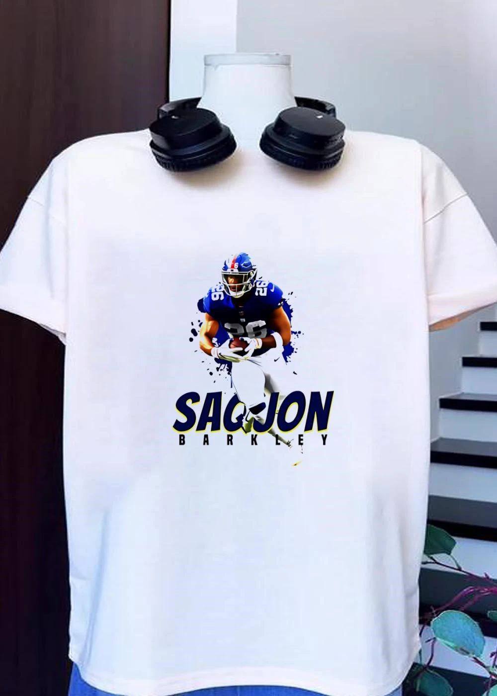 Saquon Barkley Running New York Giants T-Shirt
