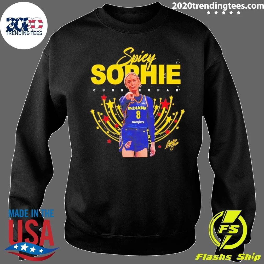 Sophie Cunningham 8 Indiana Fever Player Wnba Pointing Signature Shirt