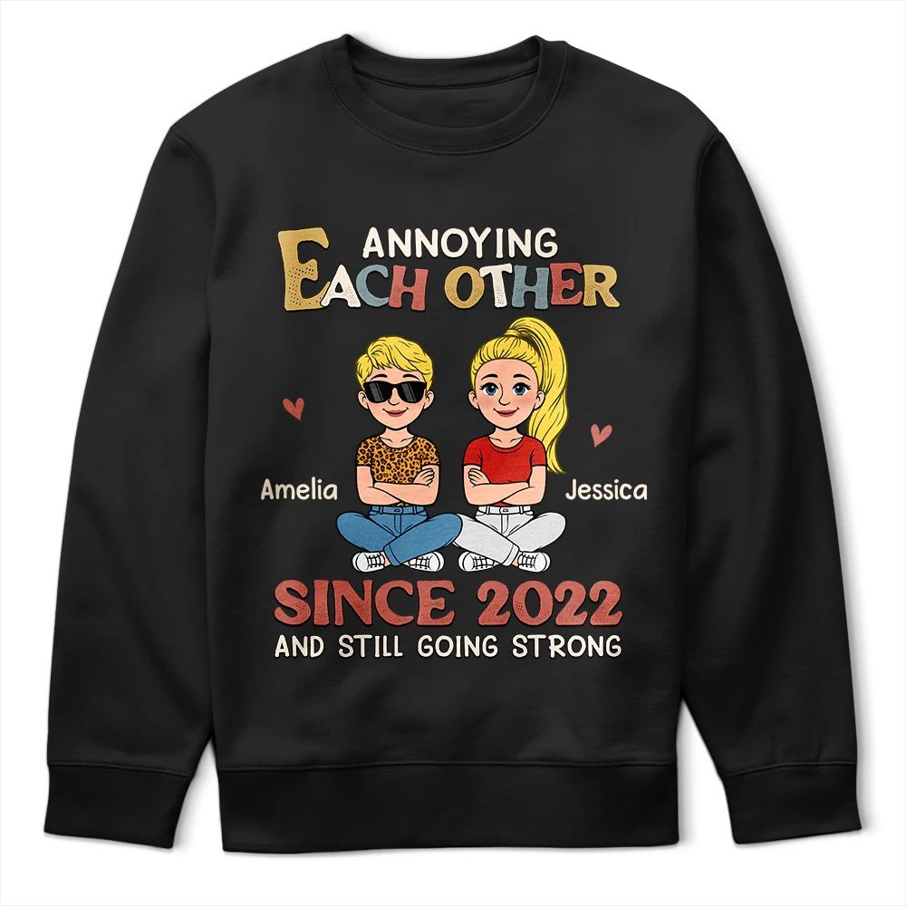 Annoying Each Other Retro Couple - Personalized T Shirt