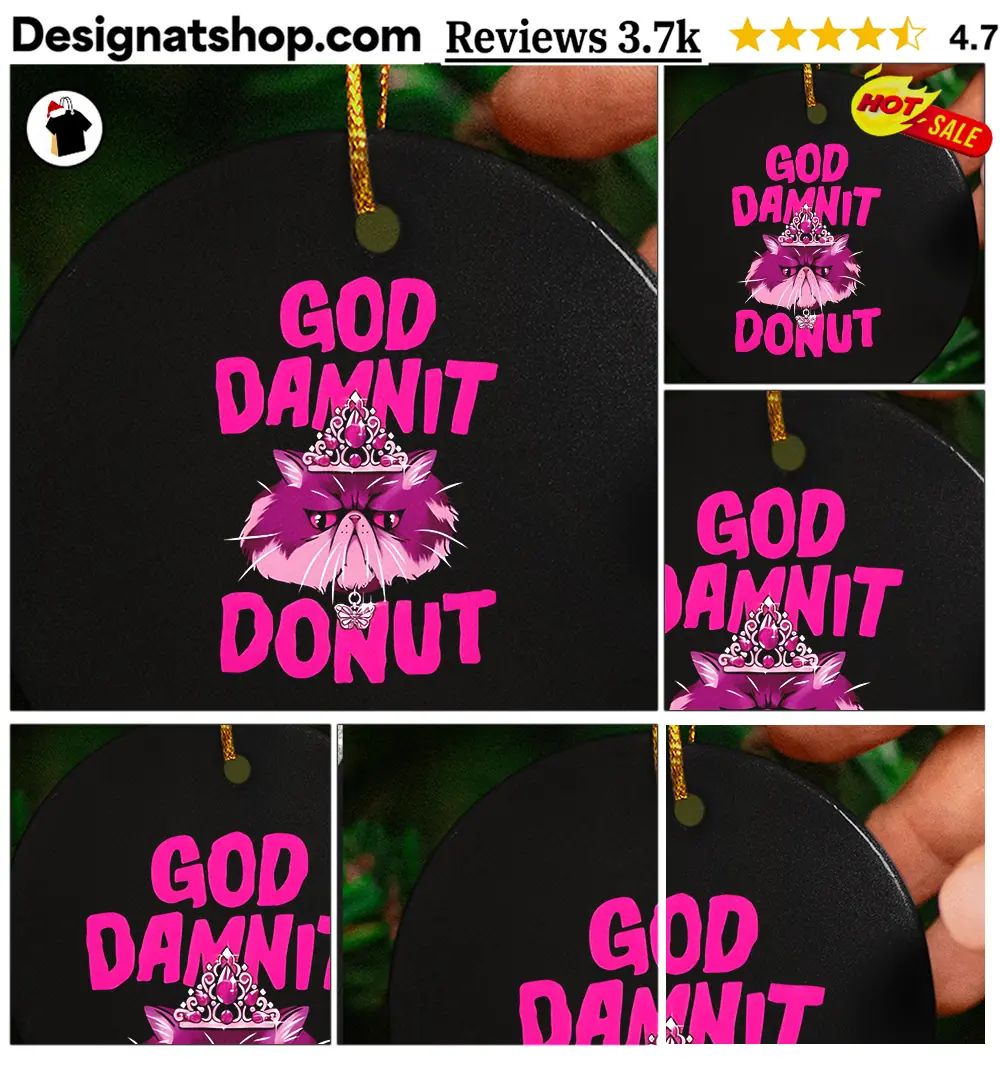 God Damnit Donut cat shirt