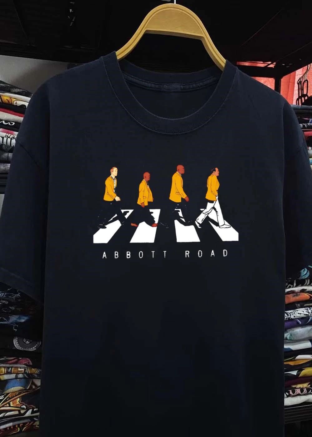 Abbott Road Four Men Walking on Crosswalk Abbott Road T-Shirt