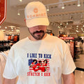 Sally O’malley I Like To Kick Stretch And Kick 4th Of July Shirt