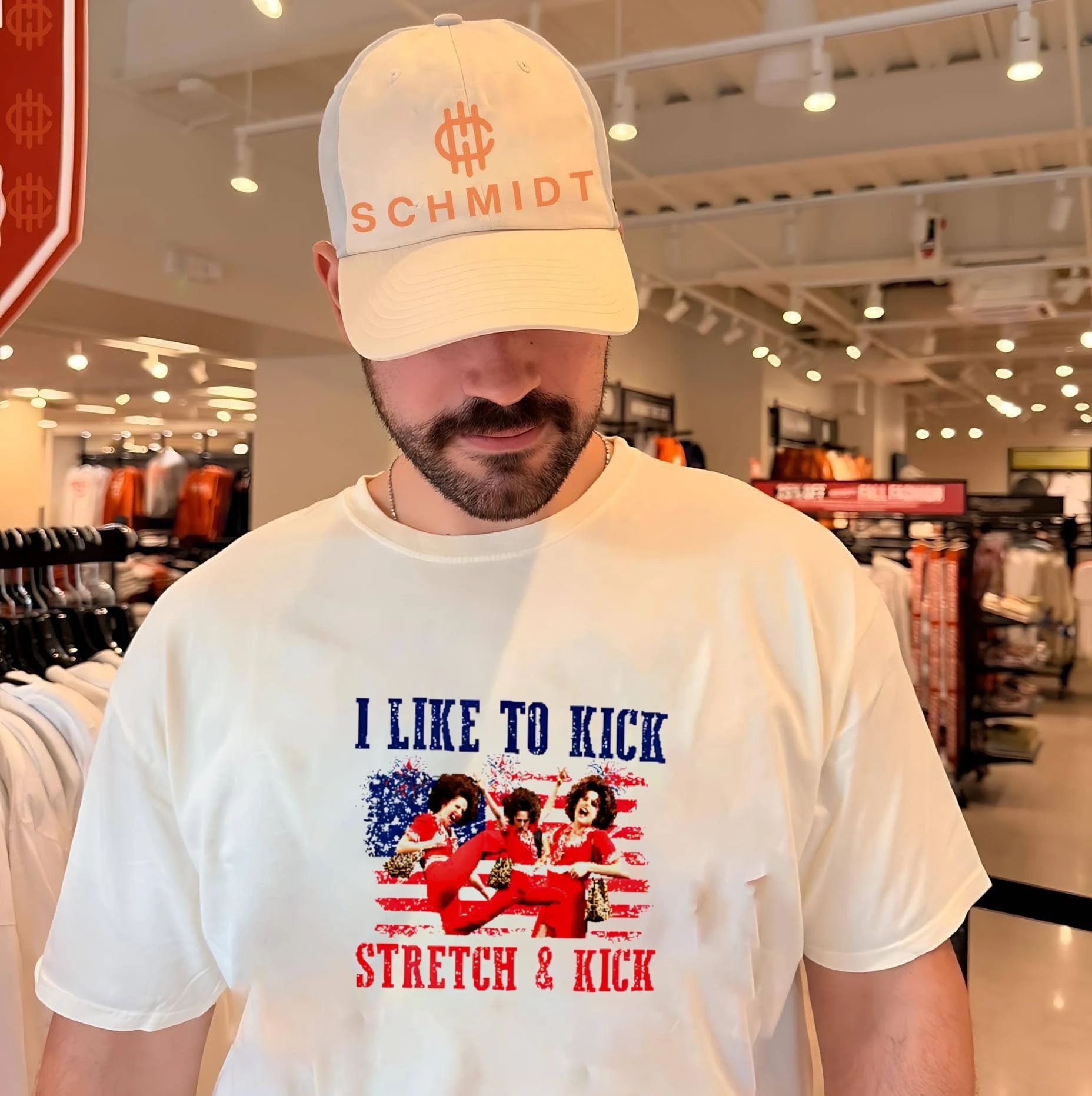 Sally O’malley I Like To Kick Stretch And Kick 4th Of July Shirt