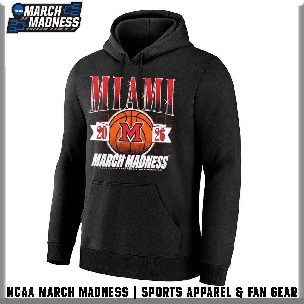 Miami OH RedHawks Men’s Basketball 2026 NCAA Division I Championship March Madness Bound T-Shirt