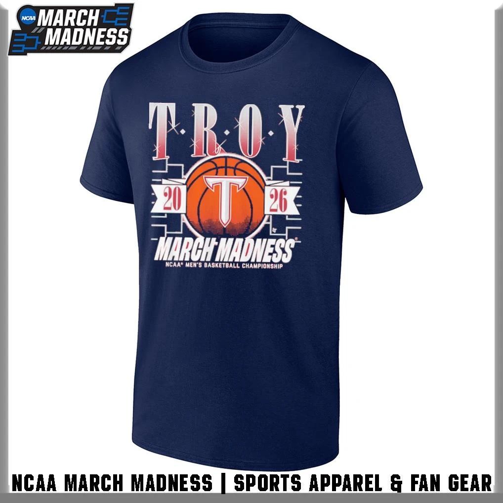 Troy Trojans Men’s Basketball 2026 NCAA Division I Championship March Madness Bound T-Shirt