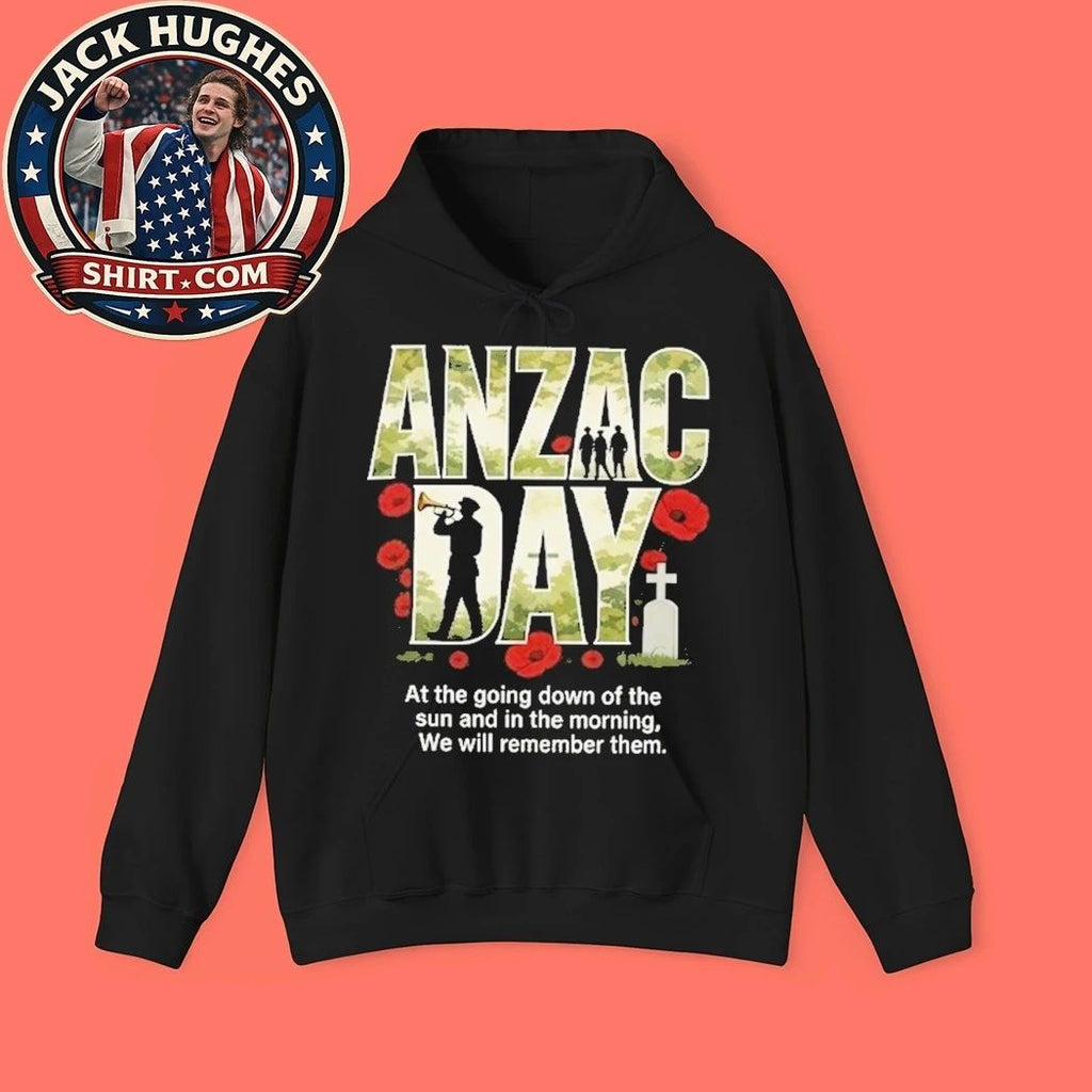 ANZAC Day Lest We Forget Poppies 2026 T-Shirt