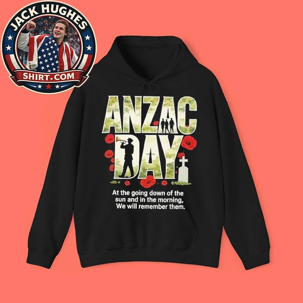 ANZAC Day Lest We Forget Poppies 2026 T-Shirt