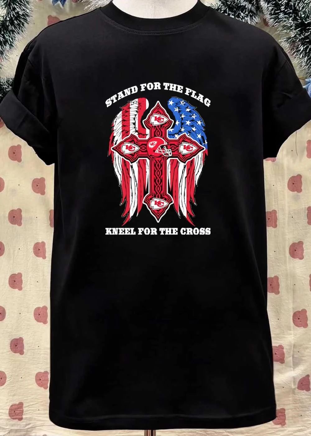 Stand for the Flag Kneel for the Cross Kansas City Chiefs shirt