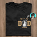 Custom Photo White Pencil Sketch Art Pet Dad Pet Mom Est Year - Personalized T Shirt