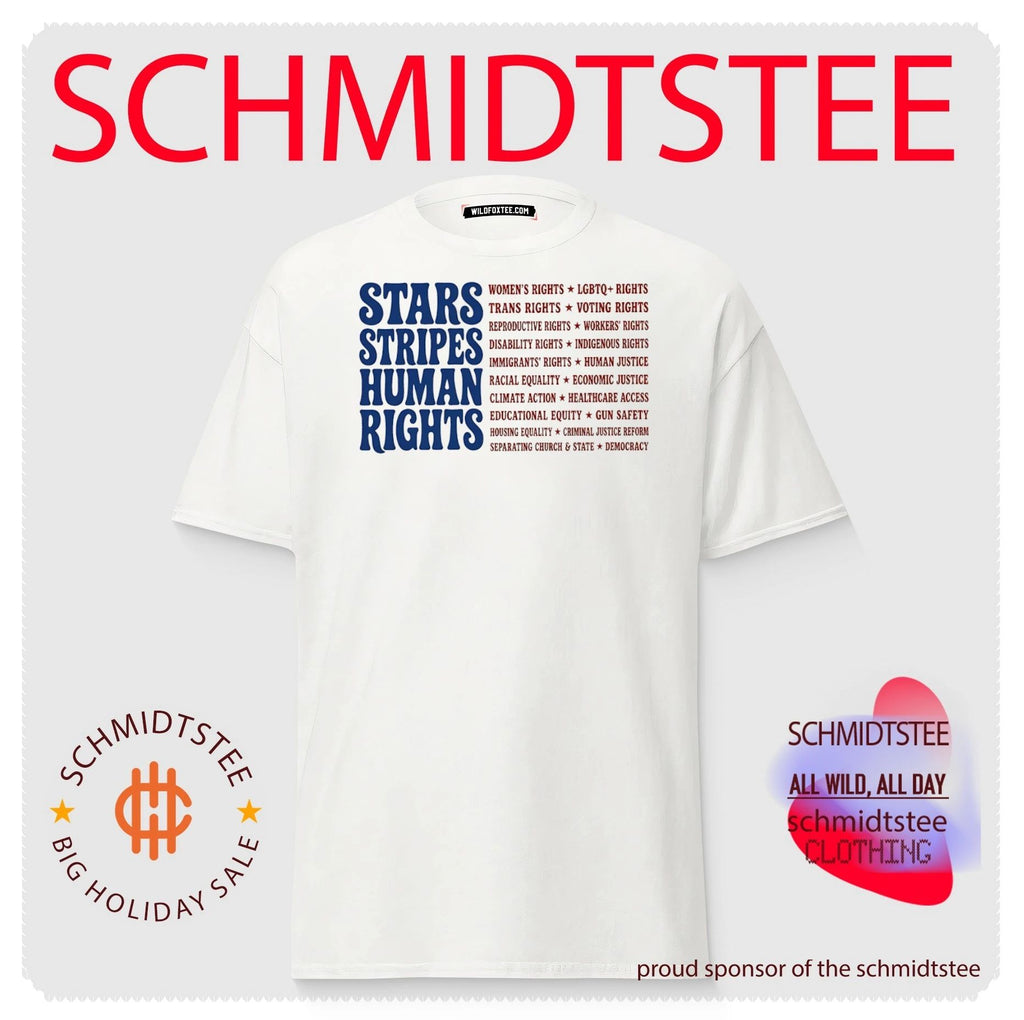 Stars stripes human rights shirt
