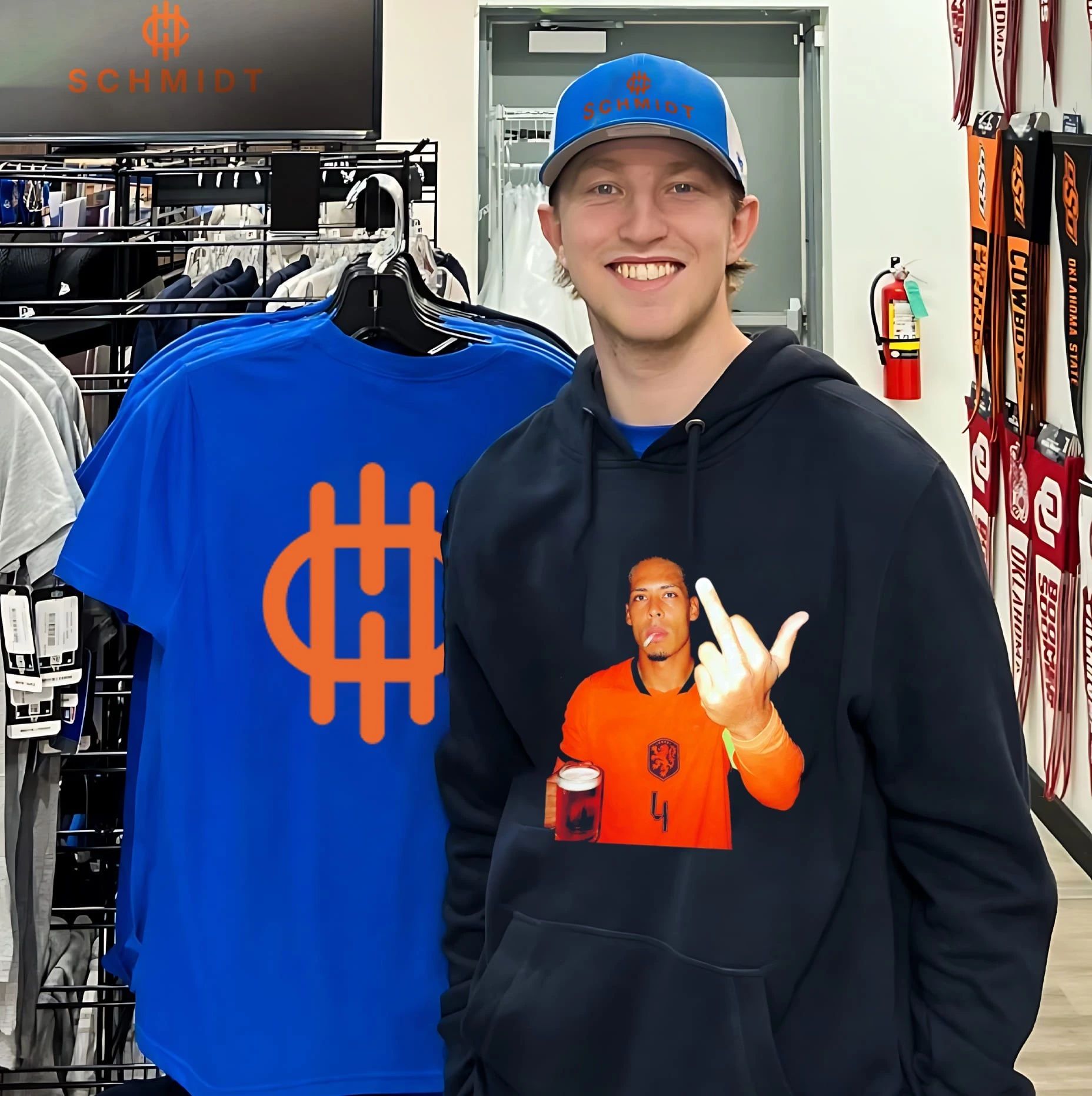 Virgil van Dijk Netherlands National Football Team middle finger shirt