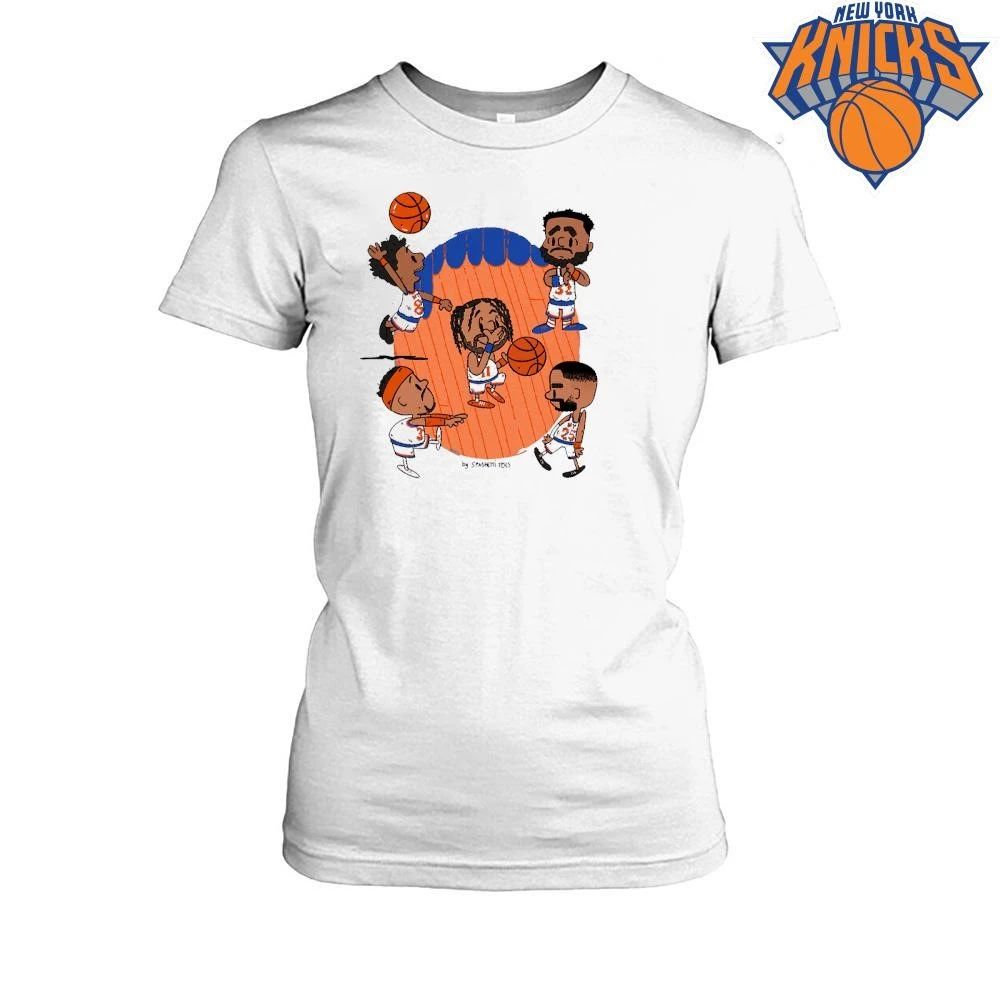 Knicks Champions NBA 2026 Cartoon Players Shirt