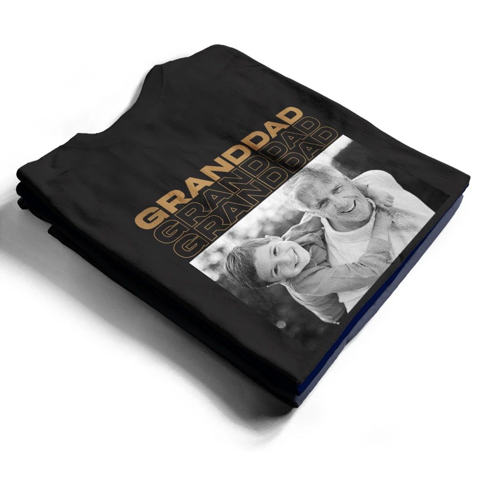 Custom Photo B&W Gift For Father - Personalised T Shirt