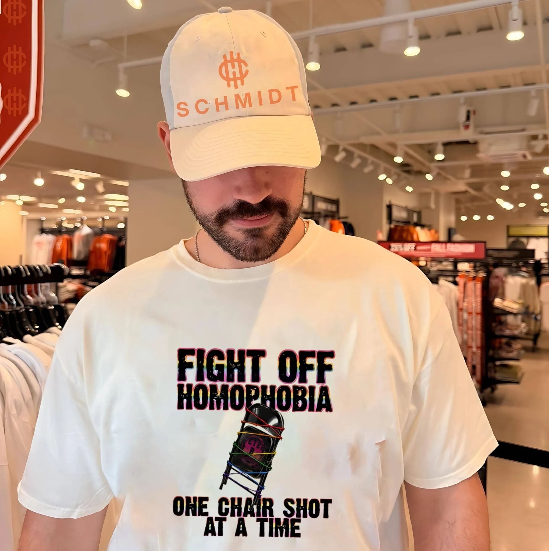 Fight off homophobia one chair shot at a time shirt