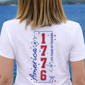 America 250 Years Of Freedom Birth Flower - Personalized T Shirt