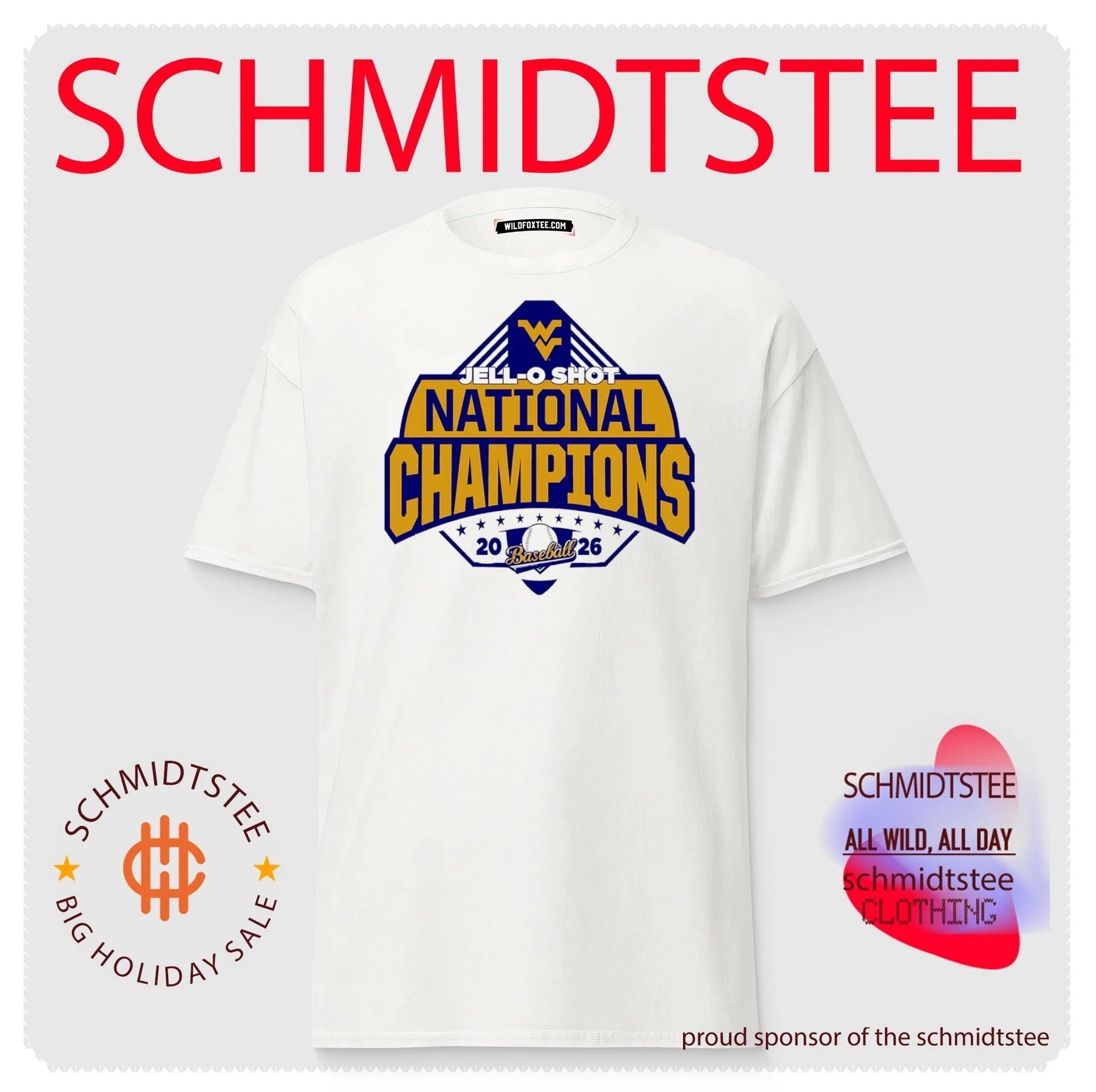 West Virginia Mountaineers Jell O shot Nation Champions 2026 shirt