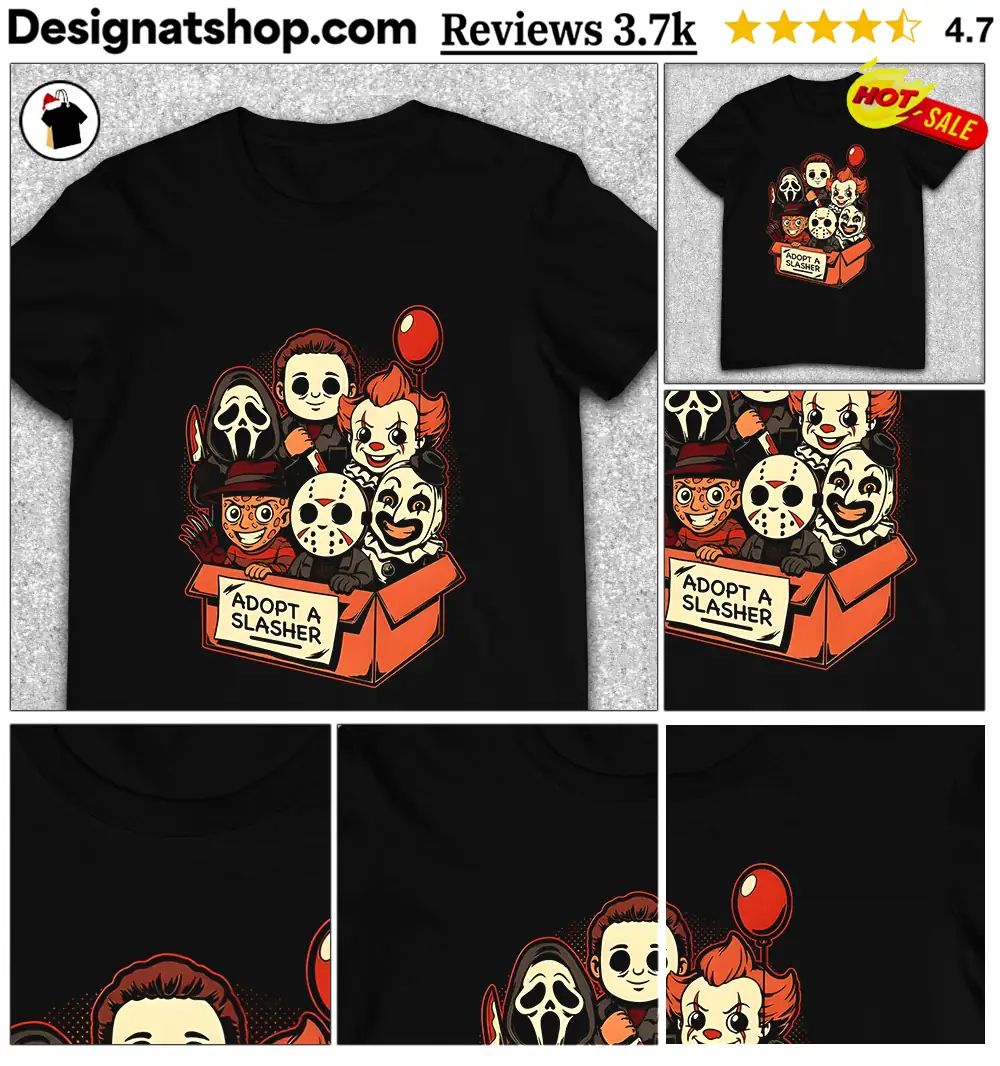 Adopt A Slasher Horror Characters Halloween shirt