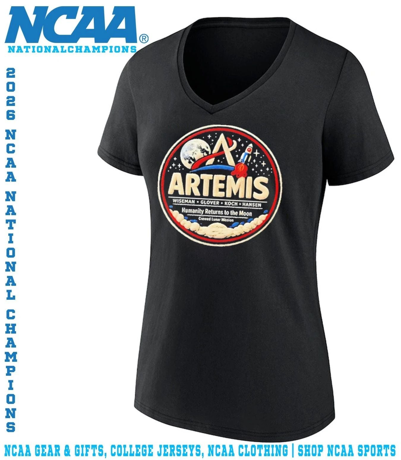 NASA Artemis II Back To The Moon 2026 Humanity Returns To The Moon Crewed Lunar Mission shirt
