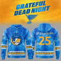 St. Louis Blues Grateful Dead Hoodie – Steal Your Face Tie-Dye Hockey Pullover Sweatshirt