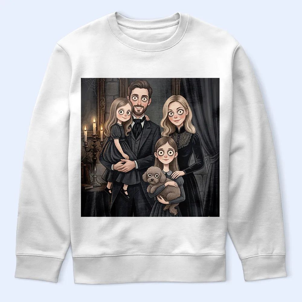 Custom Photo Gothic Portrait Art Family Bestie Pet Lovers - Personalized T Shirt