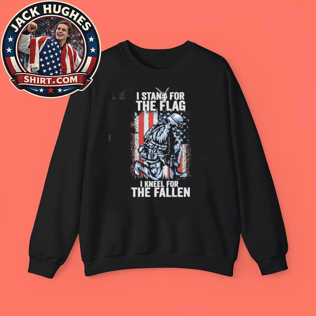 I Stand For The Flag I Kneel For The Fallen Soldier Tribute Shirt